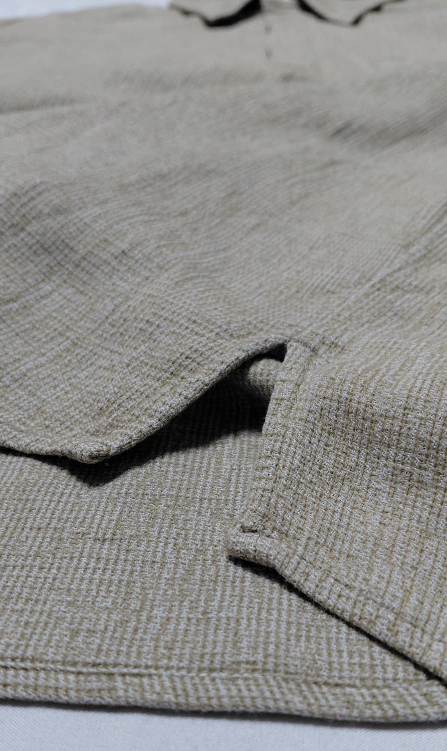 [100] L.L.Bean 빈티지 코튼 리넨 풀오버 반팔 셔츠 (베이지) 상품이미지6