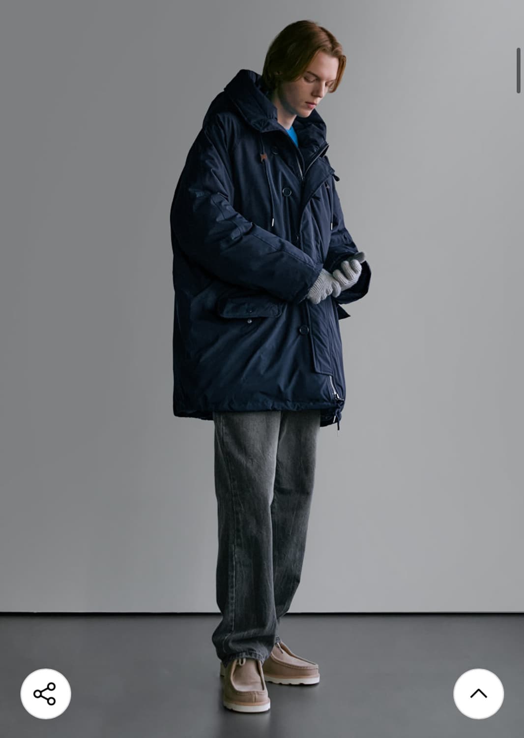 인더스트 새상품급 시그니처 n3b 네이비 판매 상품이미지2