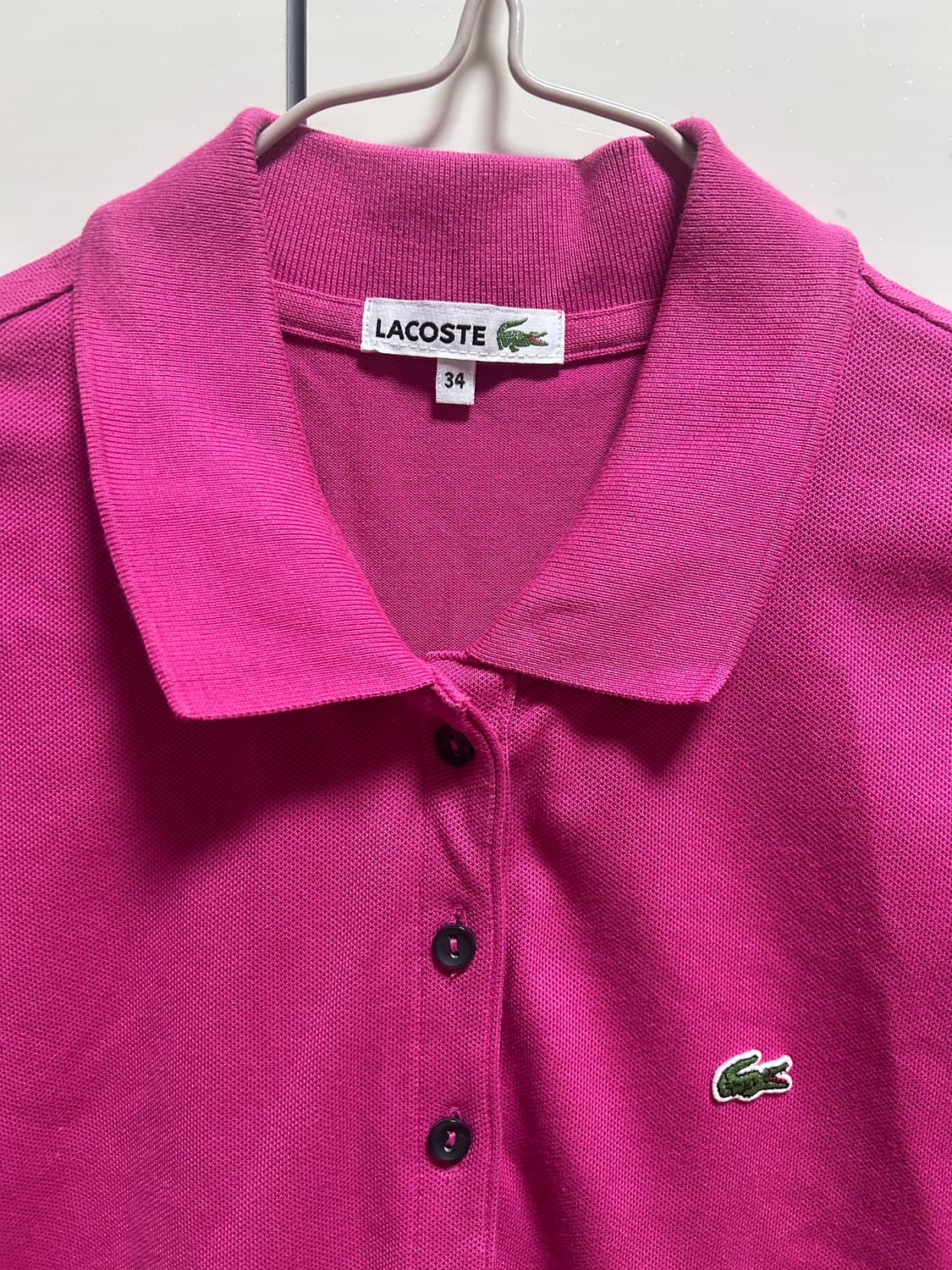 라코스테 여성 폴로 원피스 34 핑크 상품이미지2