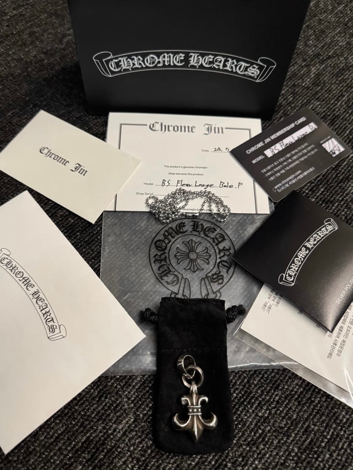 크롬하츠 BS 플레어 위드 베일 라지사이즈 카이엔젤 상품이미지3