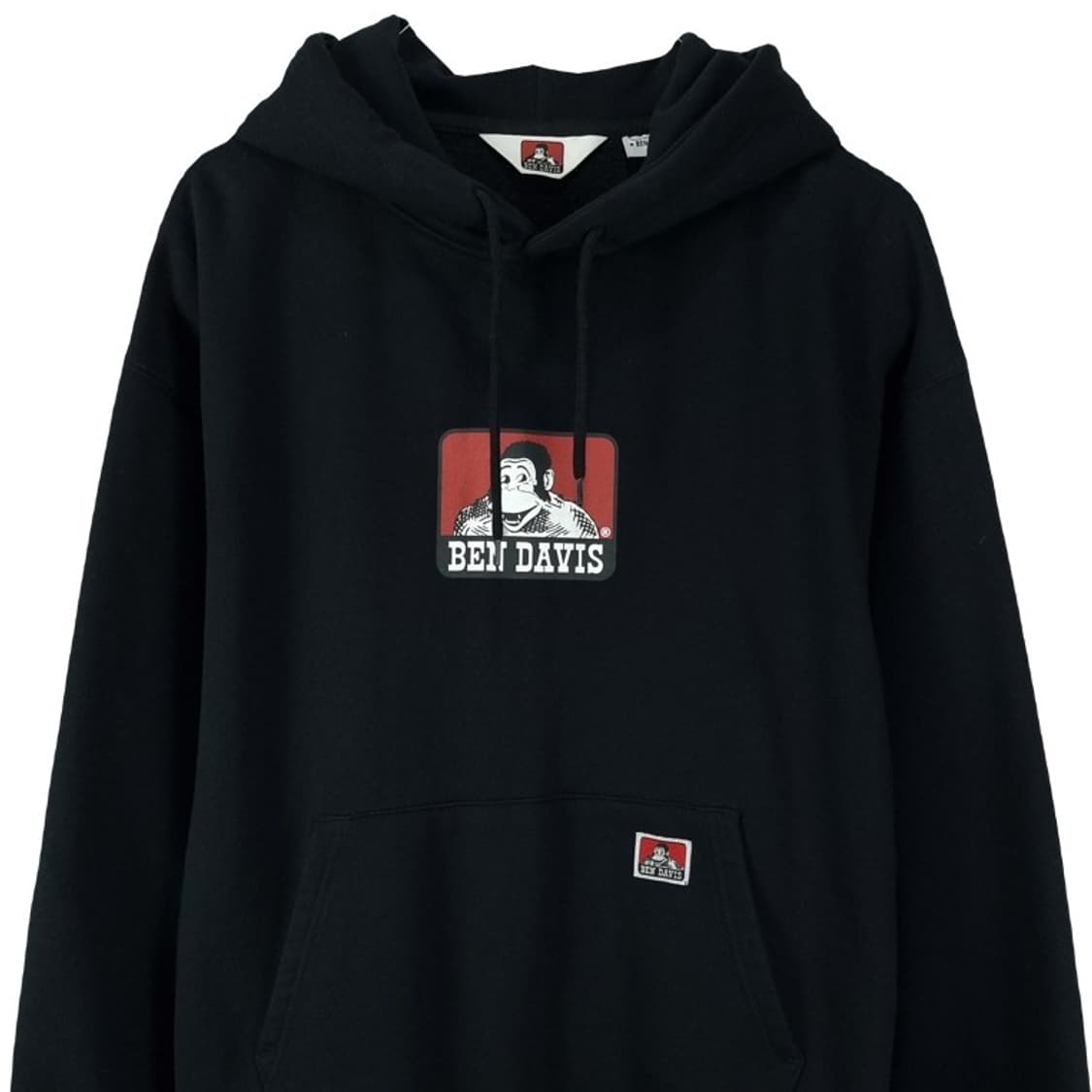 [벤데이비스] 빅로고 오버핏 후드티 블랙 M18602 상품이미지4