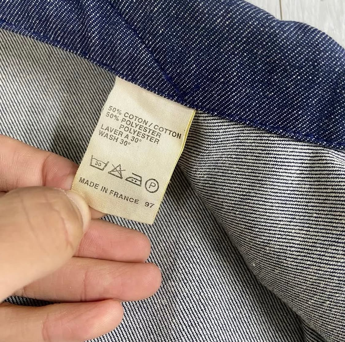 [S] 1997 A.P.C 데님 블루종 Made In France 상품이미지6