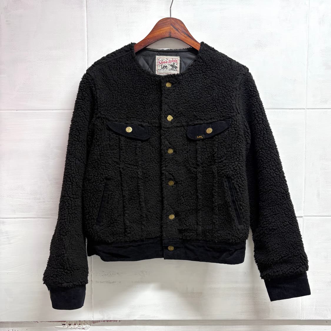 Lee storm rider 리 쉐르파 플리스 라운드넥 트러커 자켓 M 상품이미지1