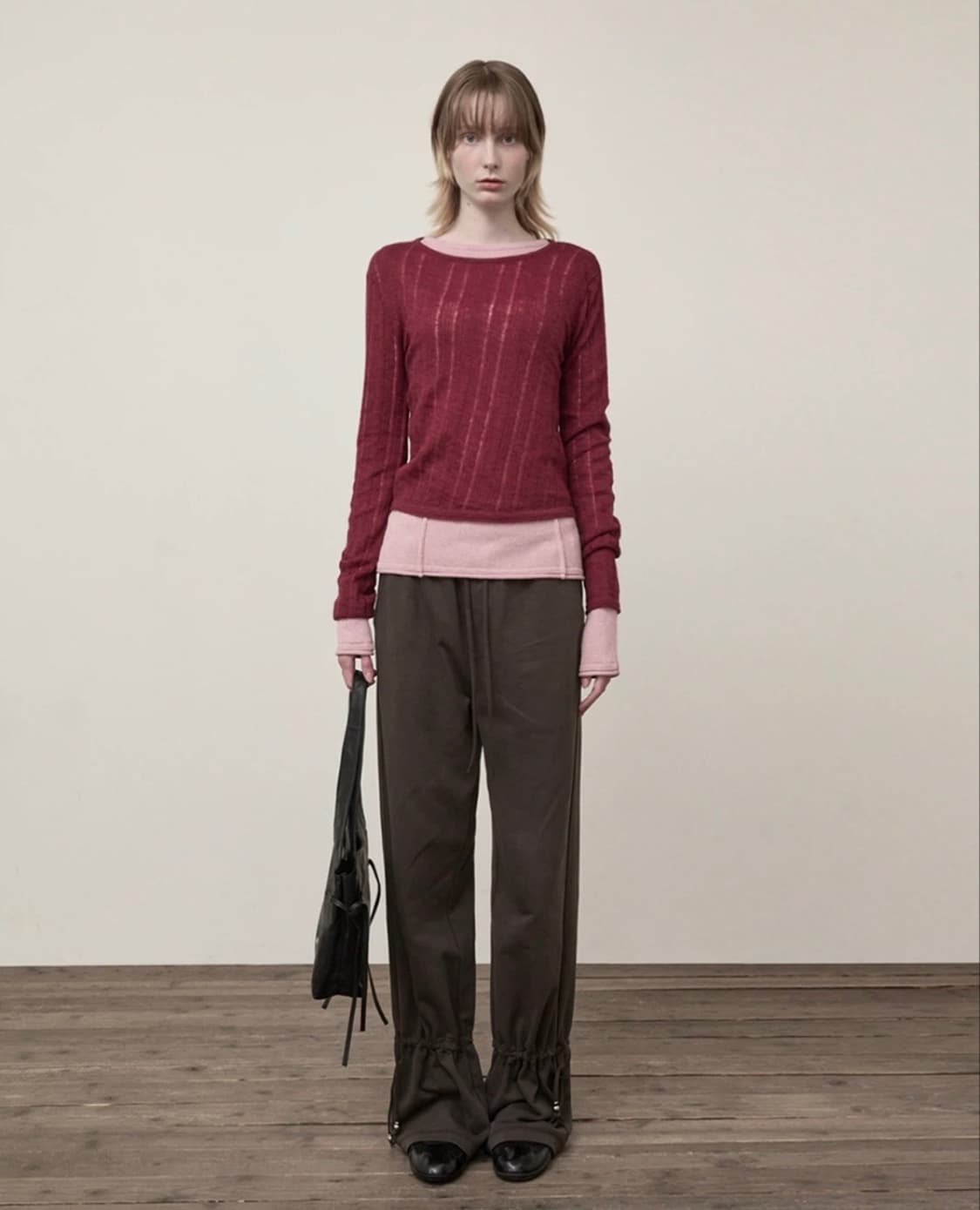 마뗑킴 스트링 디테일 스웻팬츠 M 상품이미지1