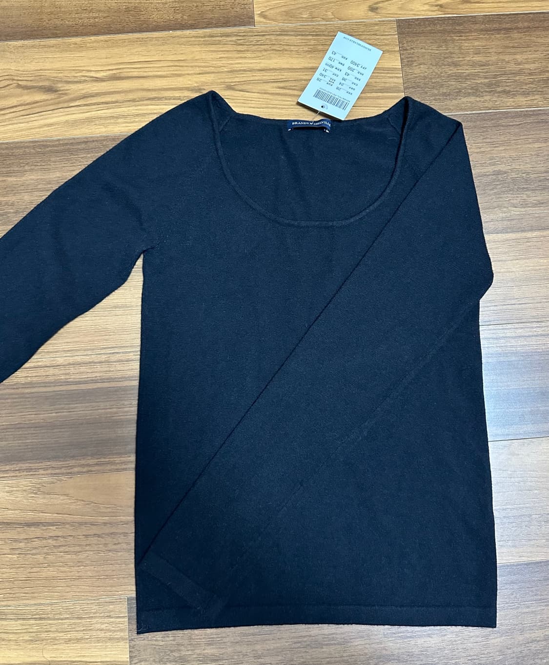 브랜디멜빌 블랙 긴팔 롱슬리브 니트 (택O) 상품이미지1