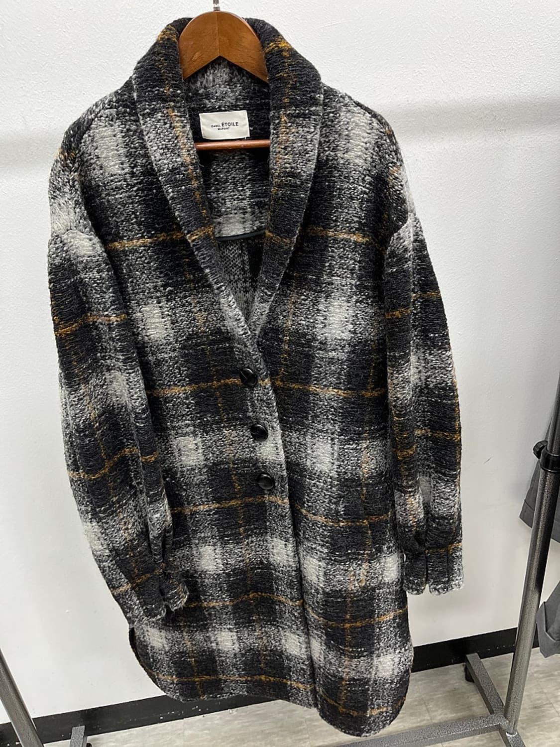 여) 이자벨마랑 가브리엘 체크코트  상품이미지2