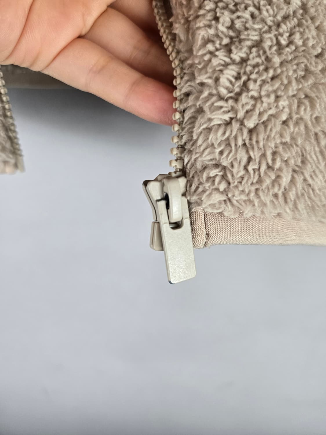 [무료배송]유니클로 M 여성 보아털 후리스 플리스 자켓 베이지 상품이미지9