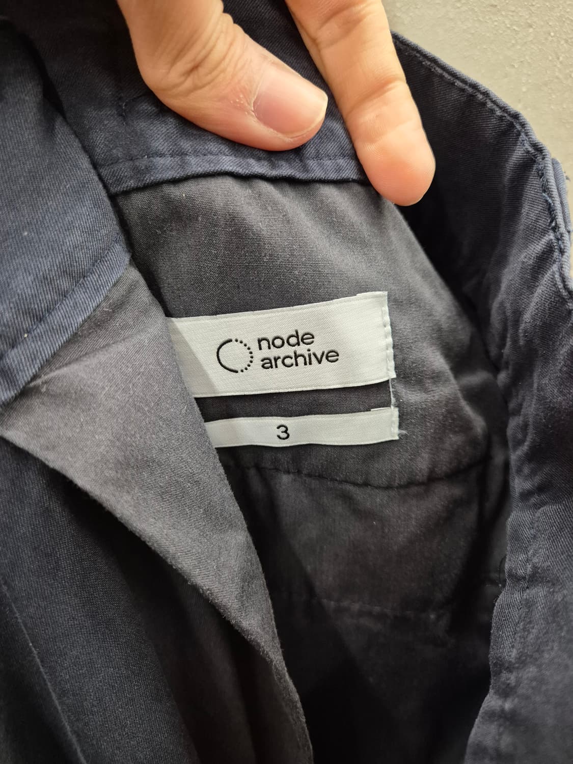 노드 아카이브 네이비 면 혼방 팬츠 사이즈 3 상품이미지8