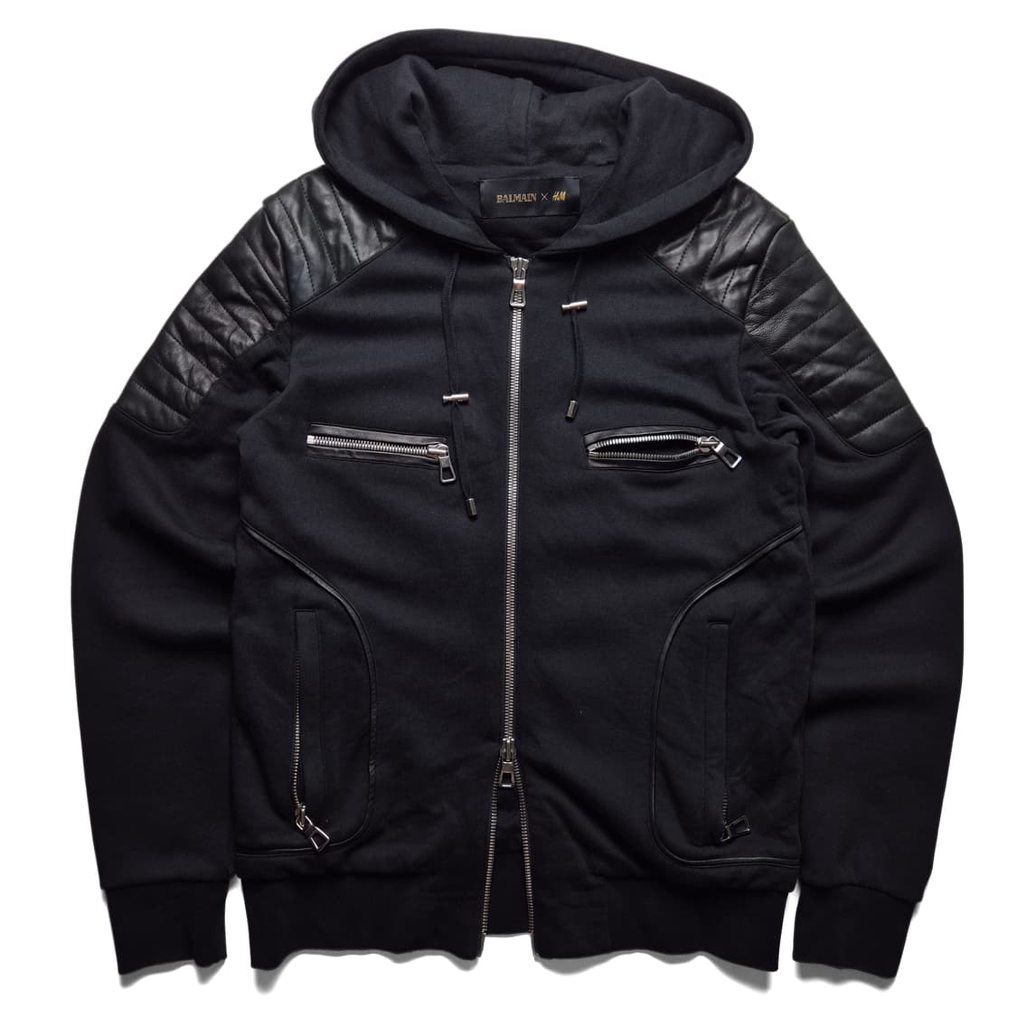 [S] 발망 x H&M 15fw 바이커 후드자켓 상품이미지1