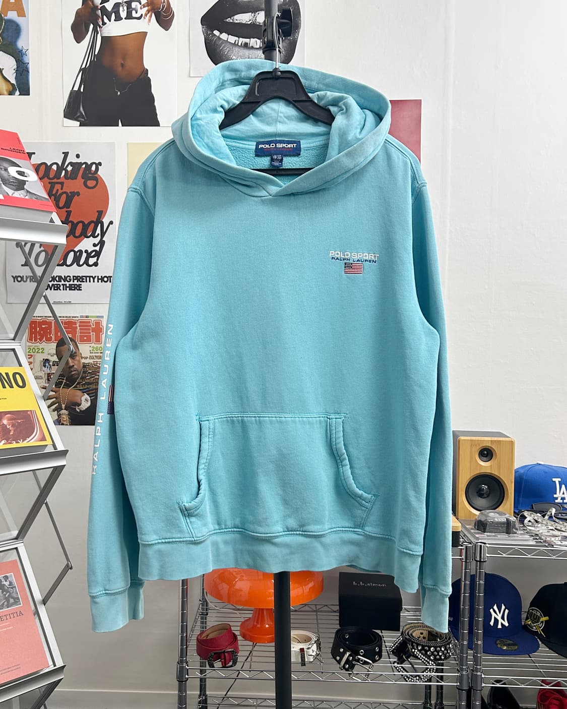 폴로스포츠 슬리브 포인트 후드티 상품이미지1