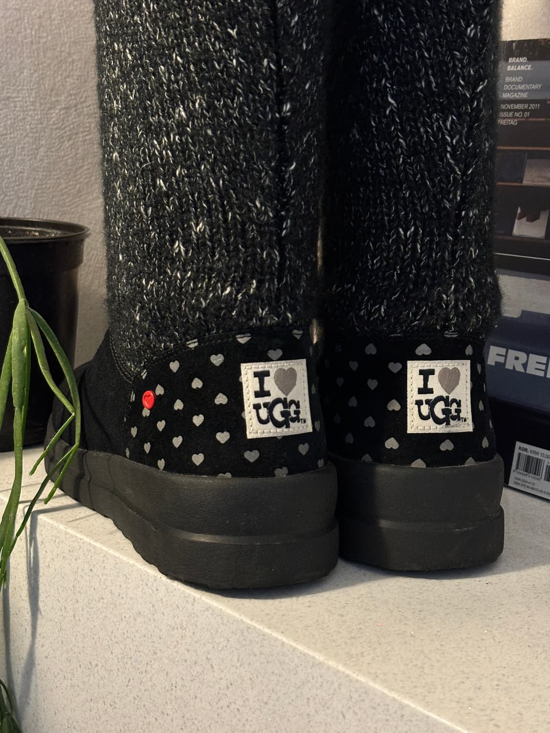 어그 니트 스웨이드 부츠 상품이미지5