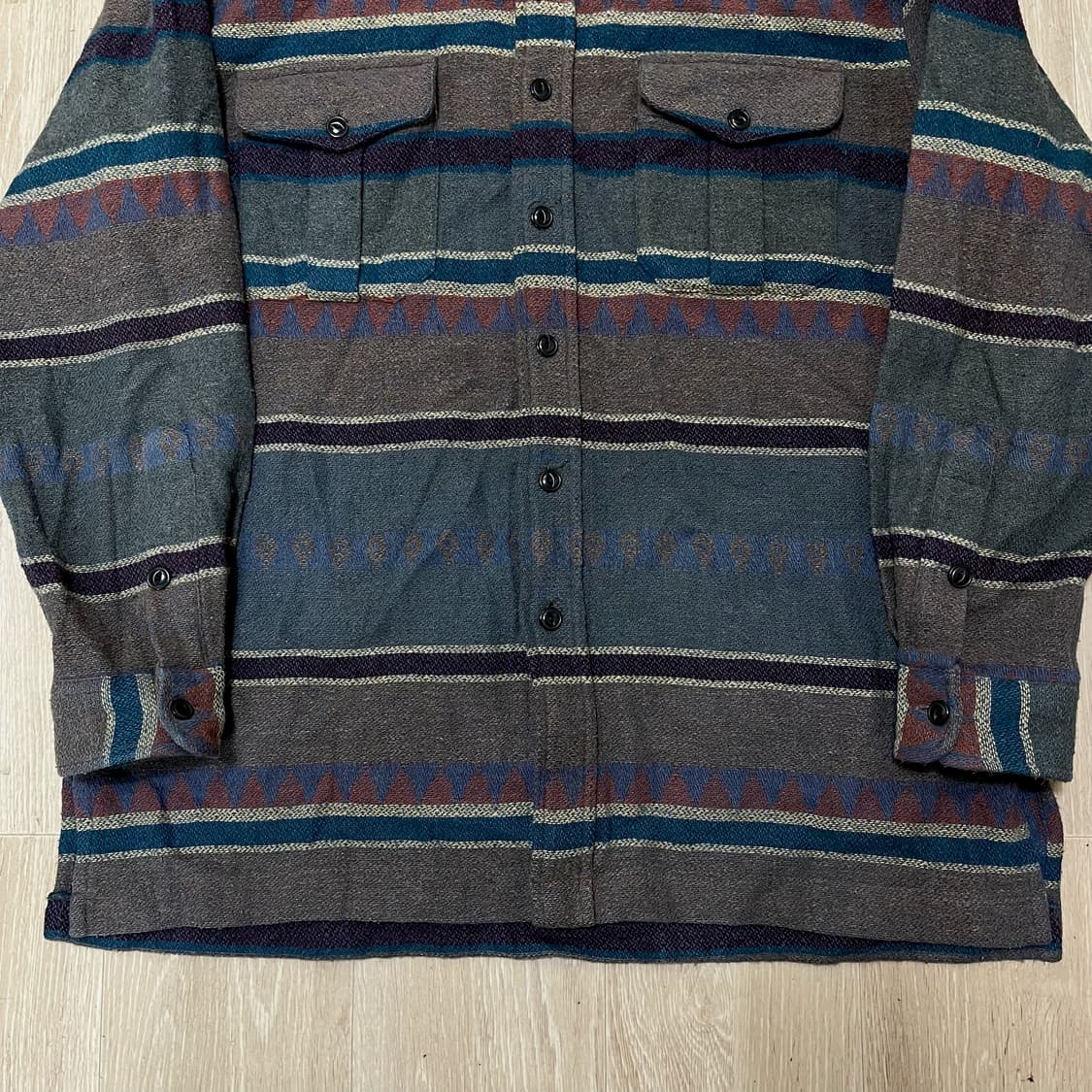 폴로 랄프로렌 헤비 울 네이티브 패턴 포켓 워크 셔츠 [멀티] L/100 상품이미지3