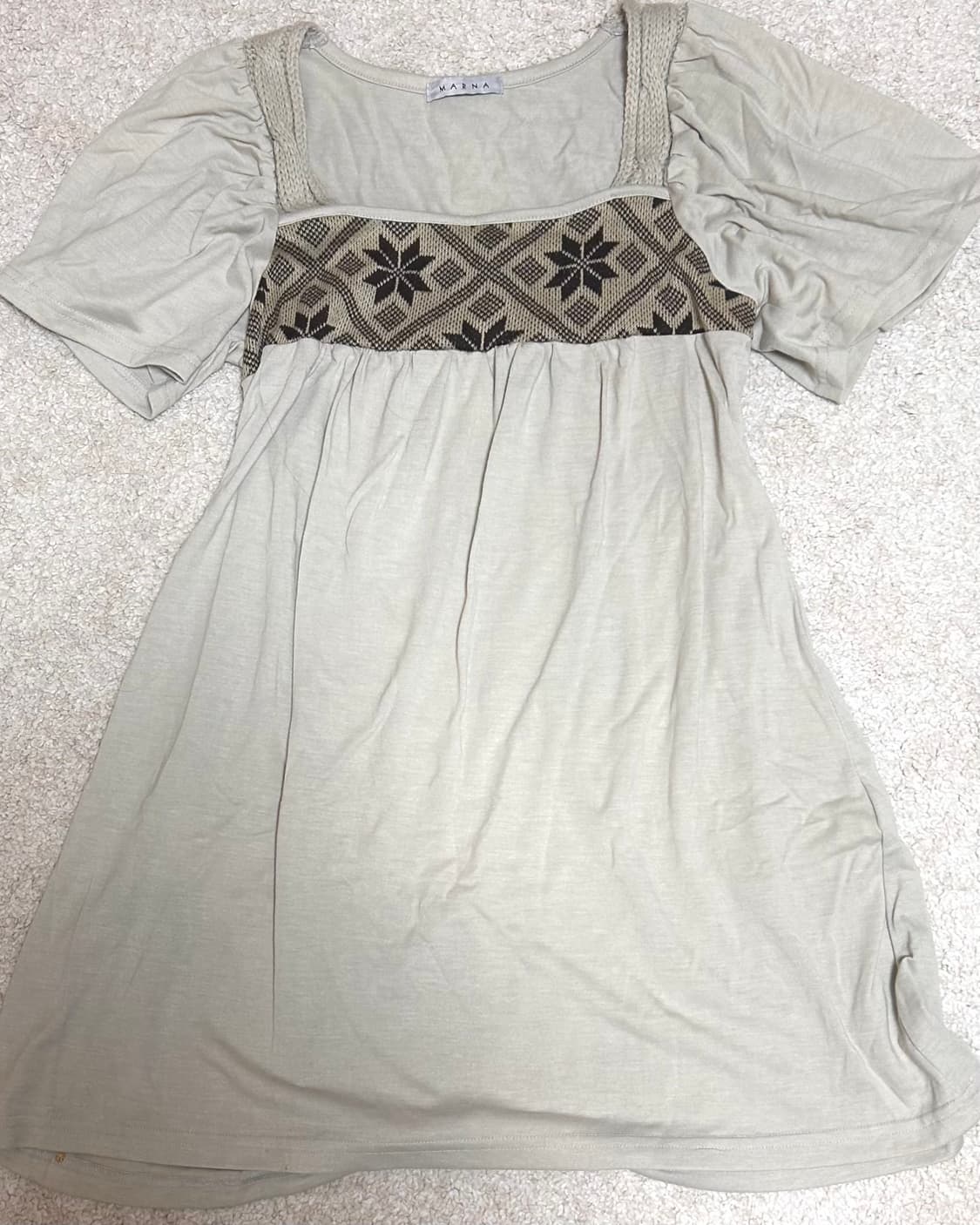 빈티지 모리걸 노르딕 니트원피스 상품이미지2