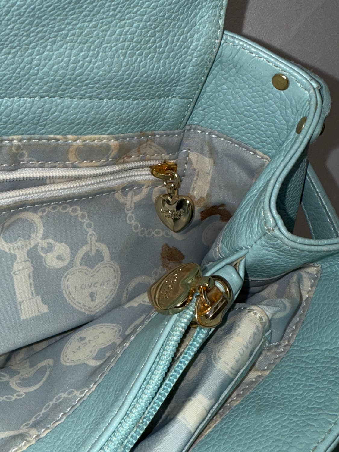 LOVCAT sky blue belted buckle 숄더백 상품이미지9