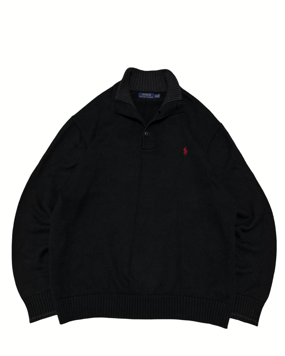 폴로 랄프로렌 블랙 하프넥 니트 상품이미지1