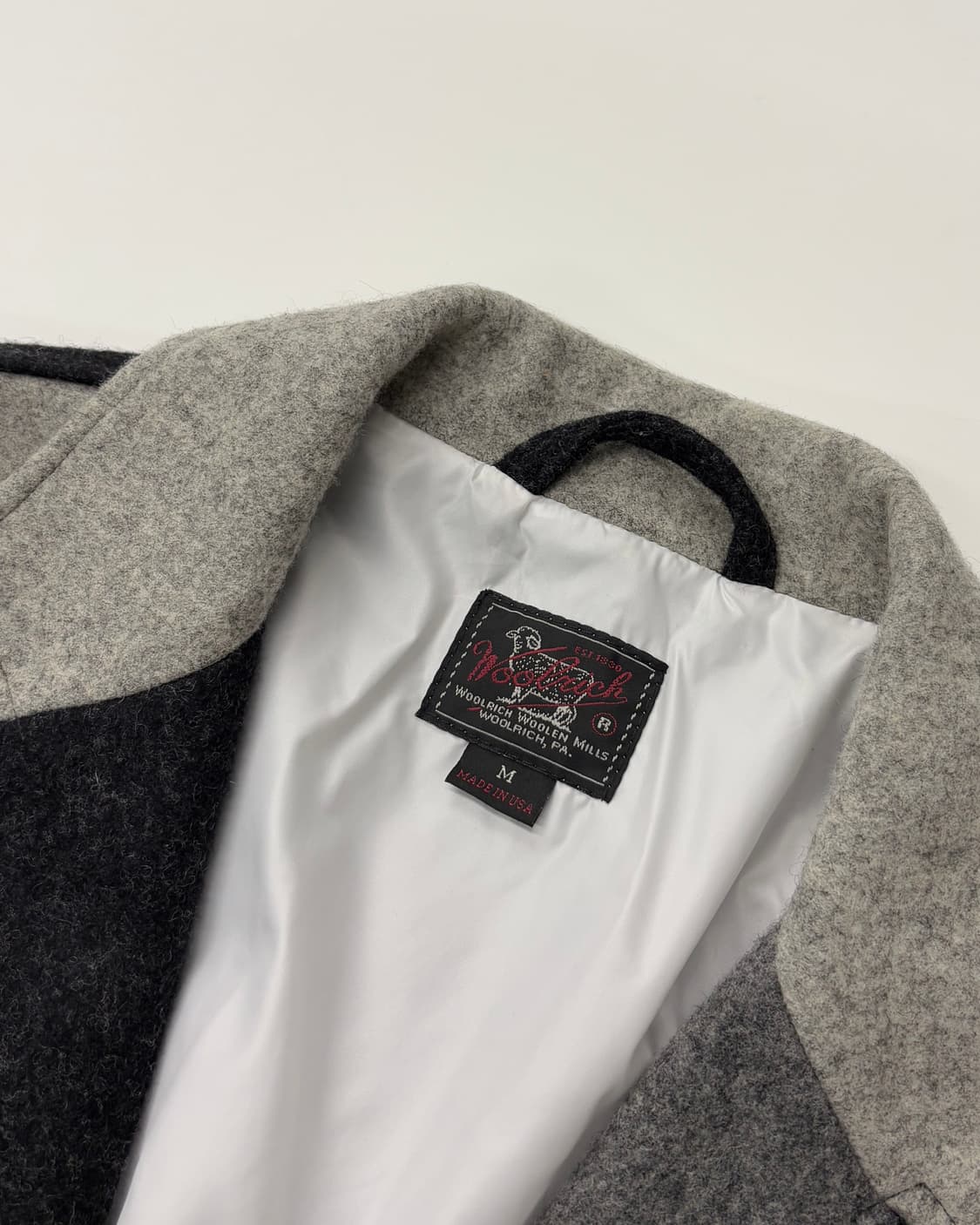 Woolrich 울리치 컬러블럭 투버튼 울 블레이져 상품이미지5
