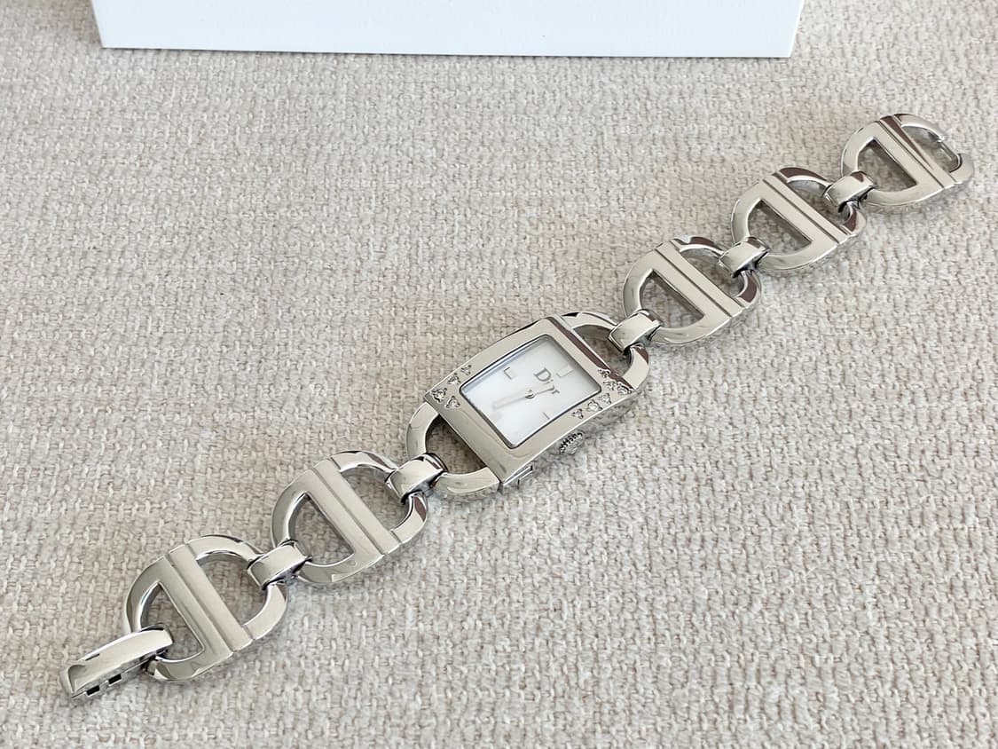 크리스찬 디올 마리스10p 다이아 화이트 자개 다이얼 쿼츠 상품이미지7