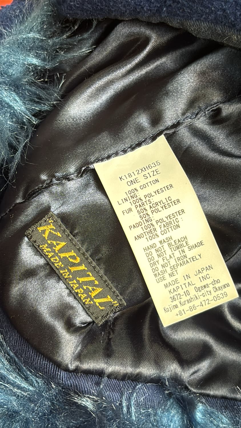 Limited Edition Indigo Dyed Flight Cap 상품이미지6