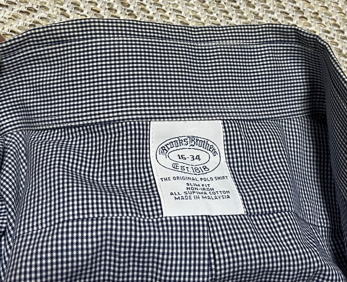 공용 브룩스브라더스 잔체크 셔츠 남방 100 상품이미지7