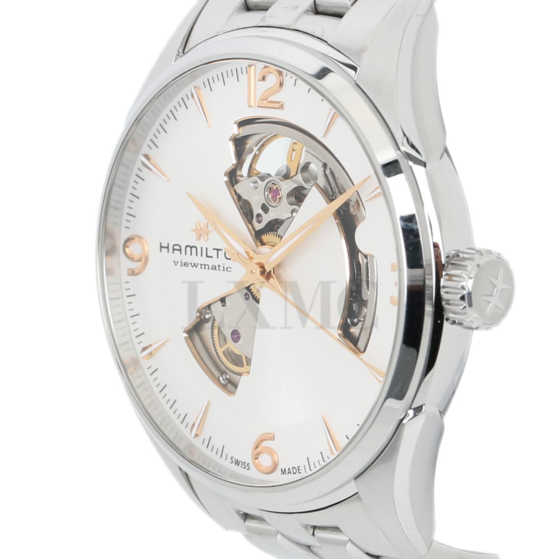 해밀턴 재즈마스터 오픈하트 뷰매틱 오토매틱 시계 스틸워치 상품이미지5