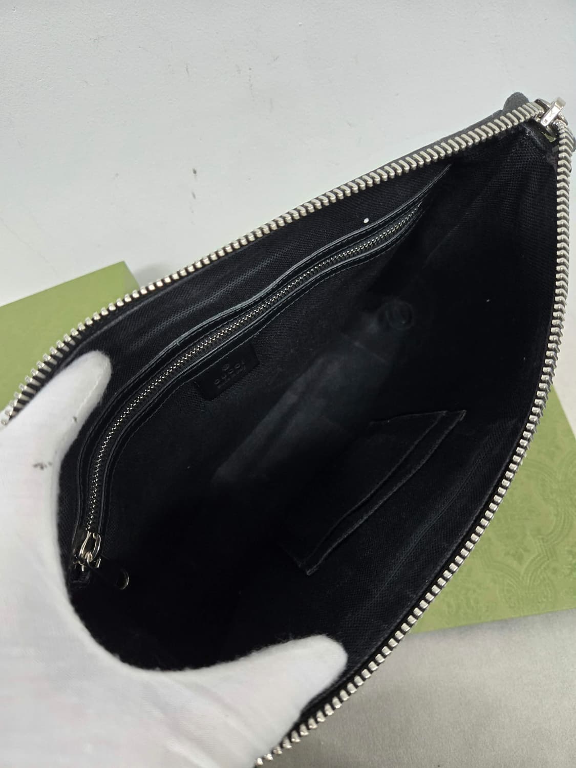 [보증서 정품] 구찌 웹삼선 클러치백 상품이미지1