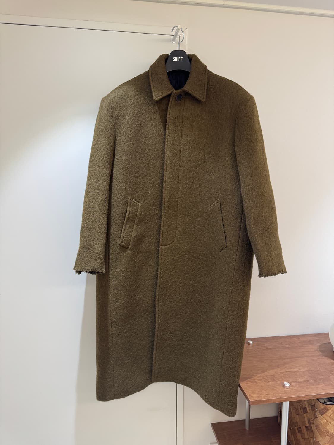 stu 프린지 맥 코트 브라운 fringe sleeve mac coat 상품이미지1