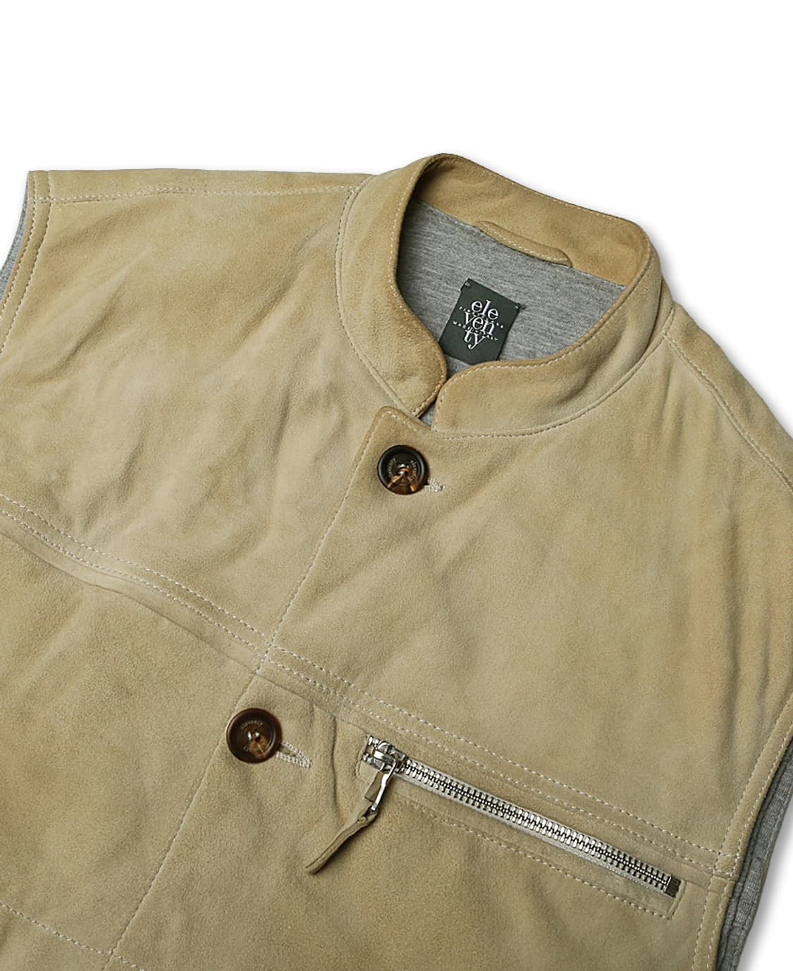 일레븐티 [Eleventy] 염소 가죽 스웨이드 이태리 패딩 베스트 상품이미지2