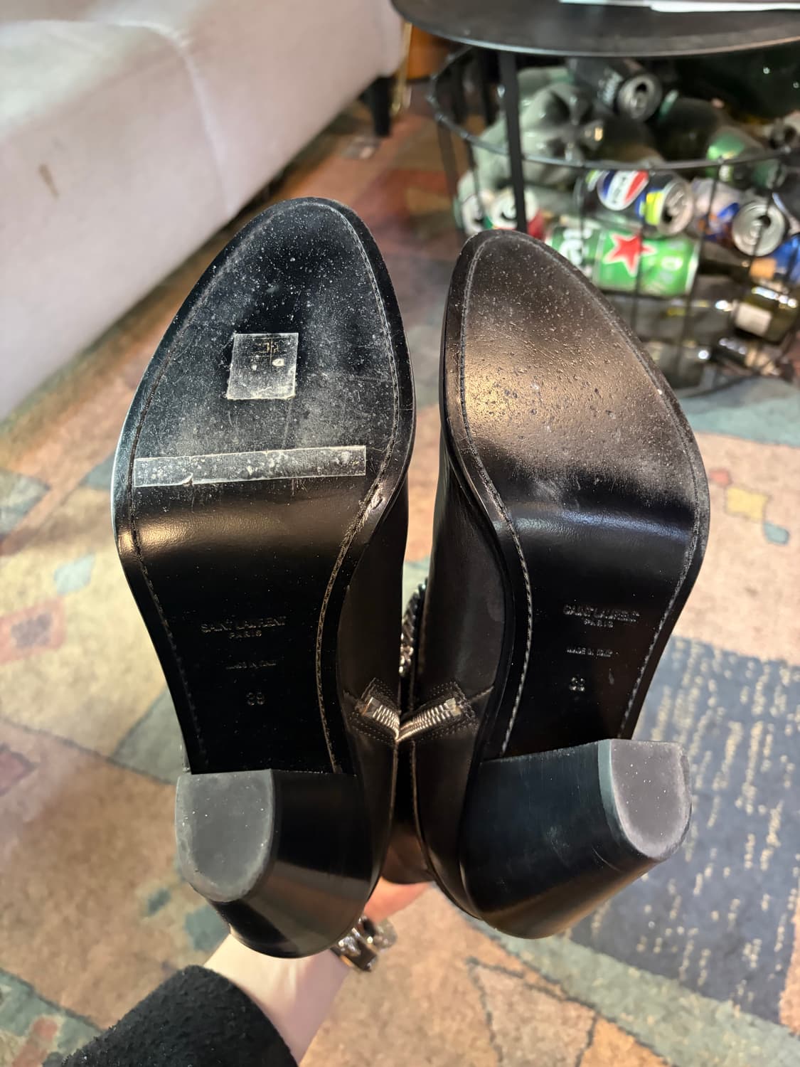 생로랑 체인 하네스 힐 부츠 size 39 (250-255) 상품이미지5