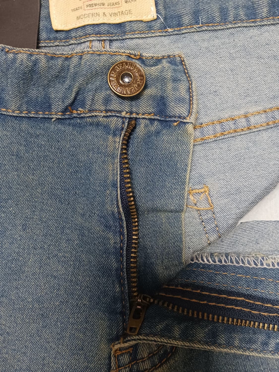 새제품 [34] 데님서플라이 빈티지워싱 슬림 테이퍼드진 청바지 상품이미지6