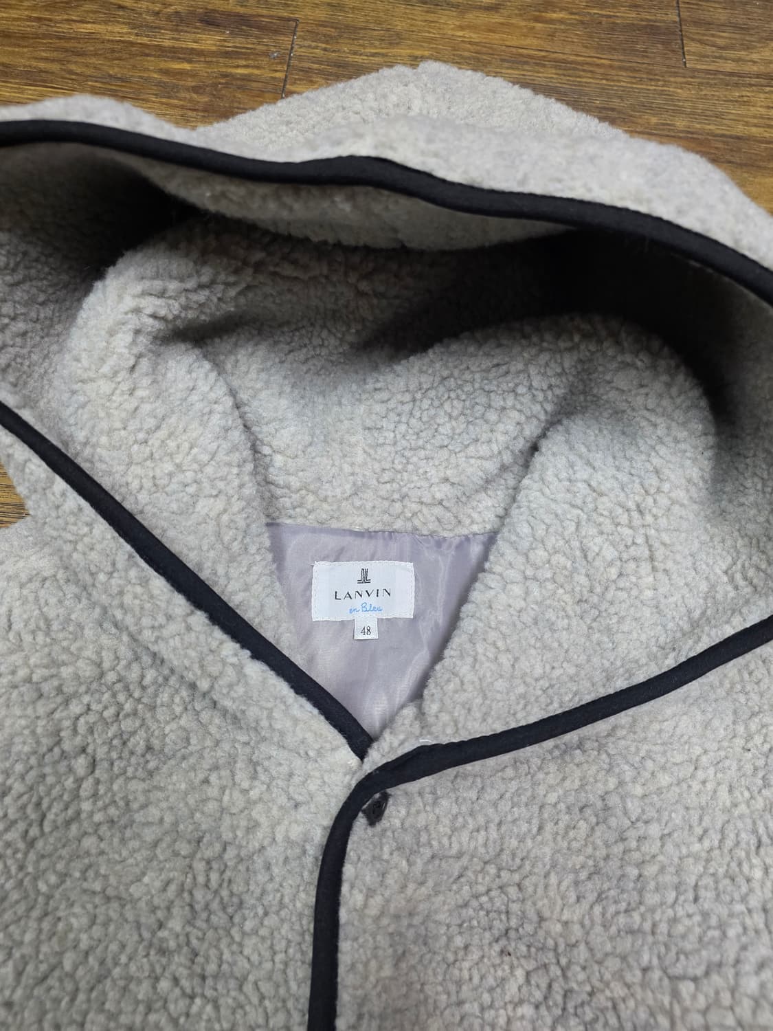 랑방 엔블루 플리스후드자켓 거의새거 상품이미지2