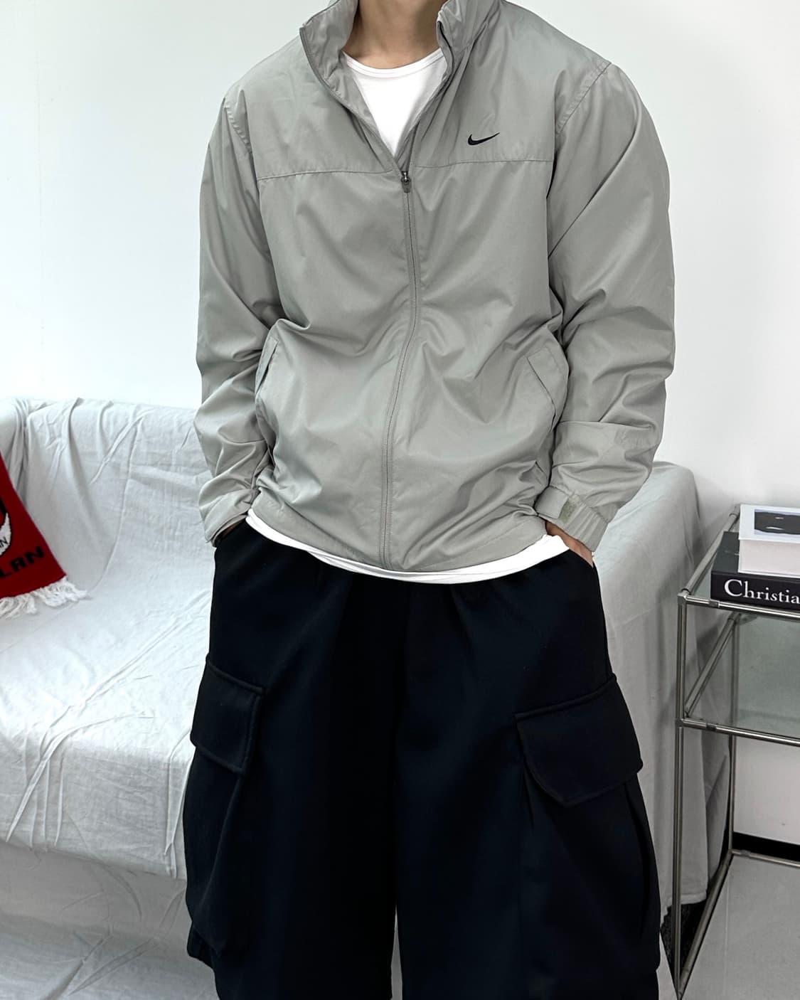 나이키 00s 스우시 그레이 바람막이 M 상품이미지1