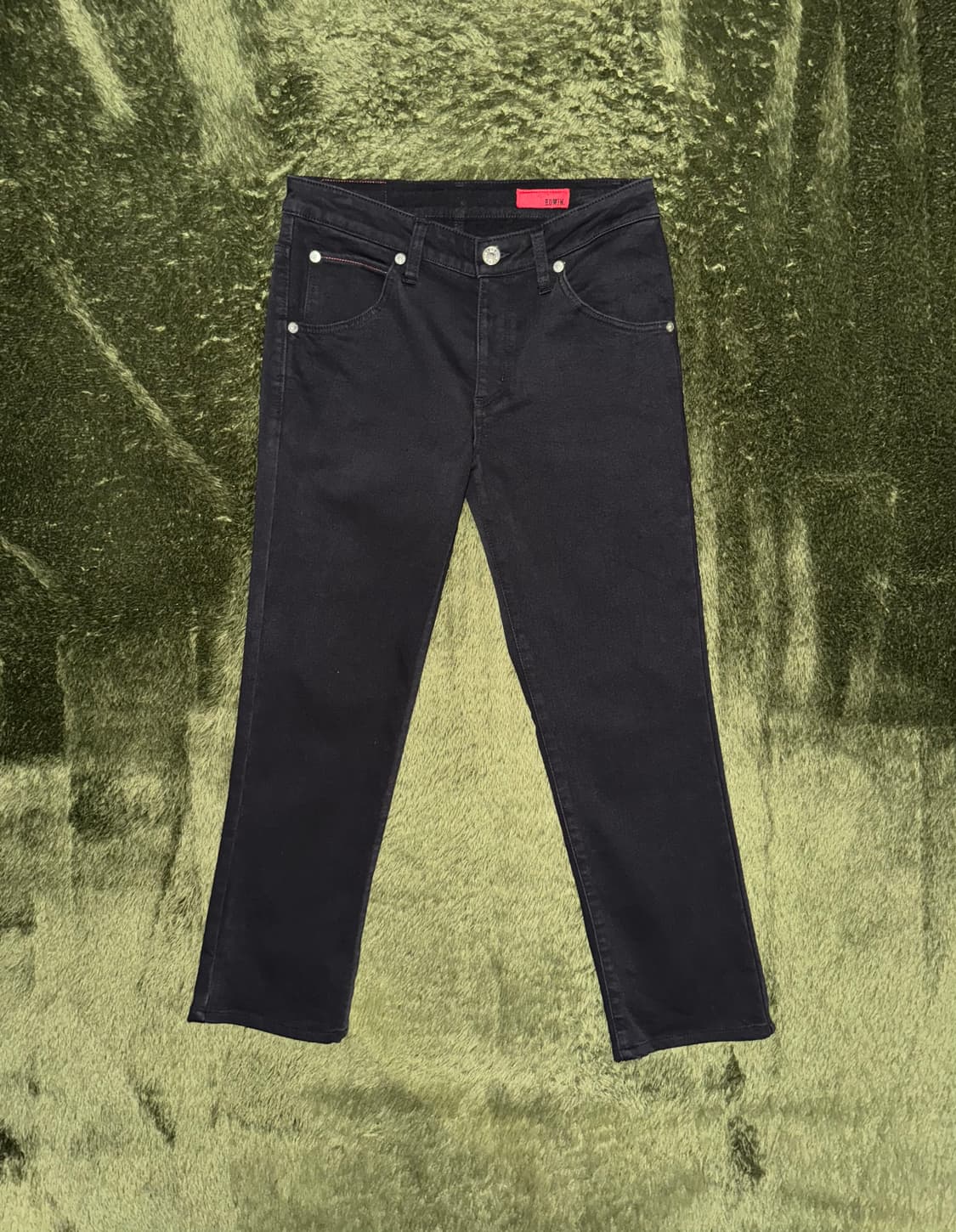 [31] EDWIN 에드윈 재팬 윈터 코튼 팬츠 워시드 블랙 상품이미지1