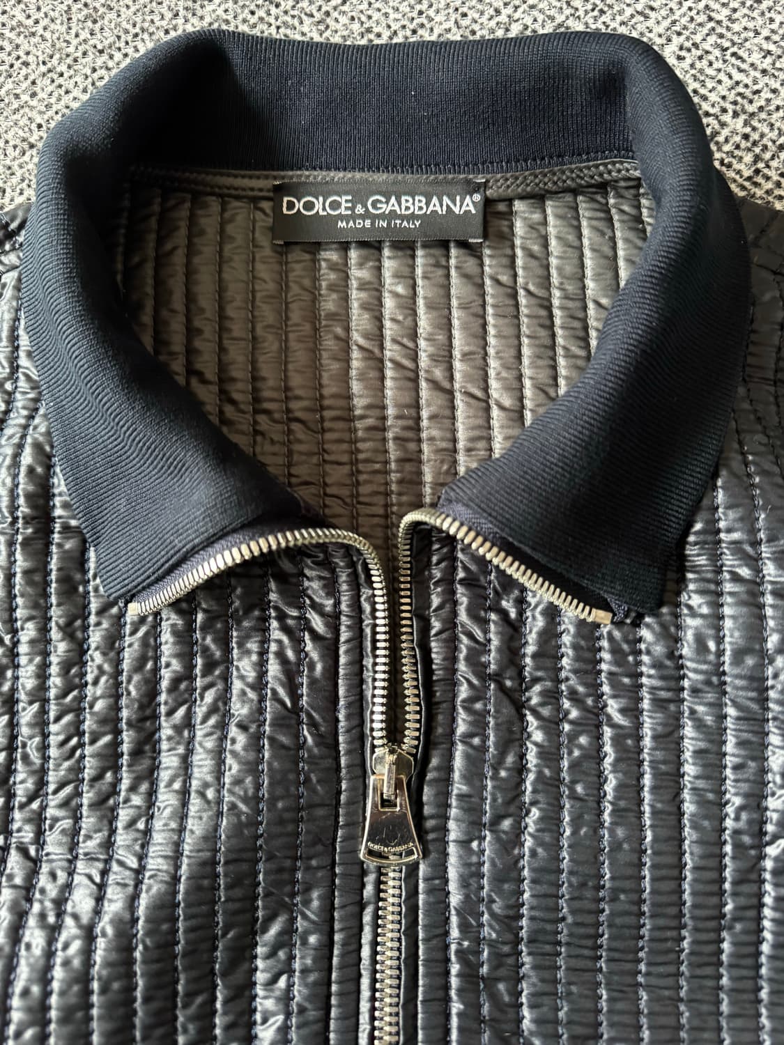 돌체앤가바나 퀄팅 블루종 상품이미지3