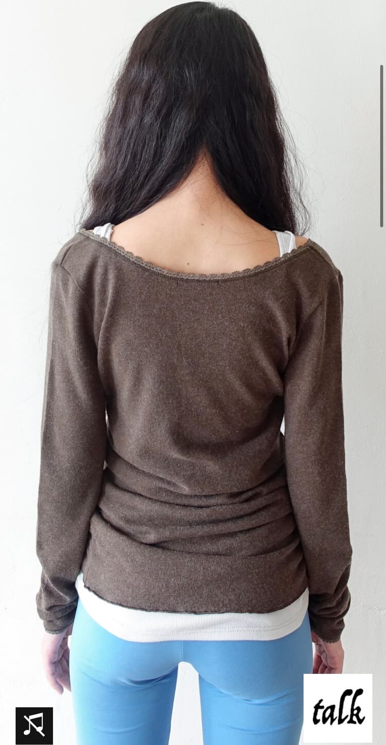 샵페어리 iris long top, khaki 상품이미지3