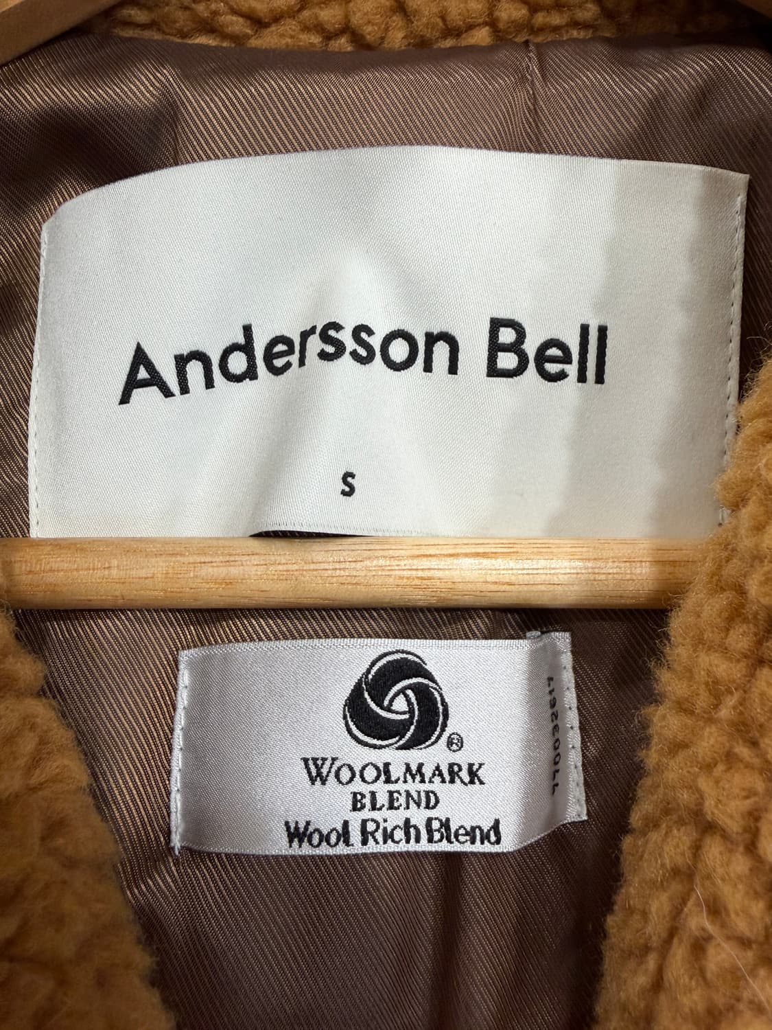 앤더슨벨 테디베어 울 더블 코트 상품이미지4