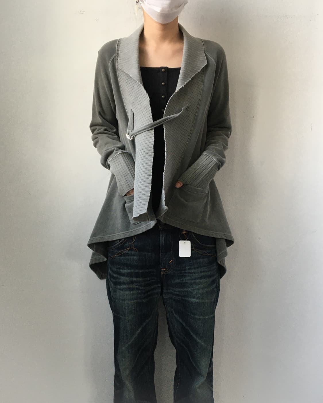 Drape point cardigan 상품이미지1