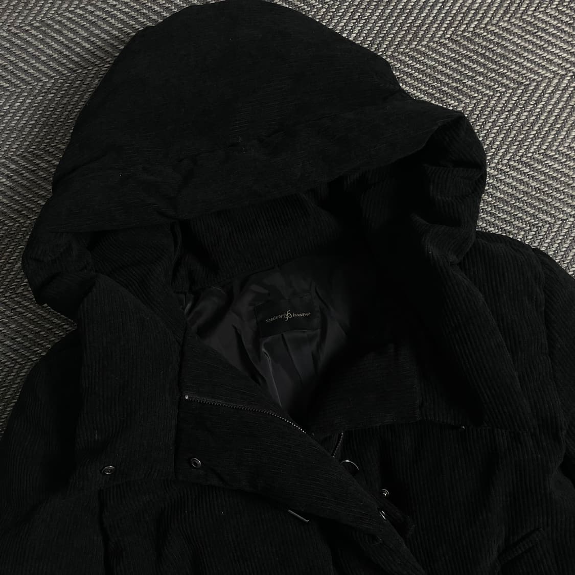 나인식스뉴욕 코듀로이 블랙 패딩 점퍼 y 3724 상품이미지7