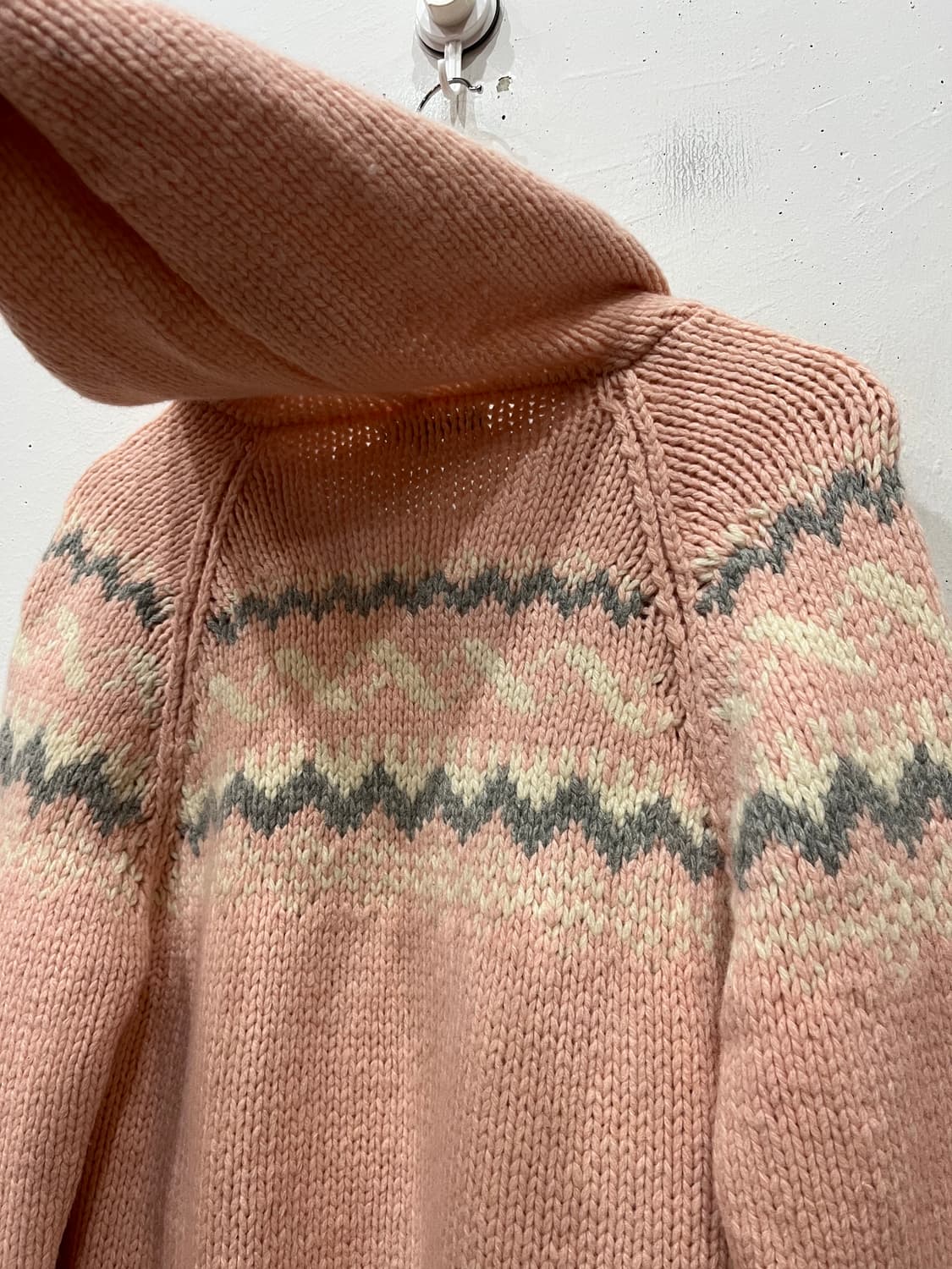 CRENCIA 노르딕 울 후디 니트집업  상품이미지4