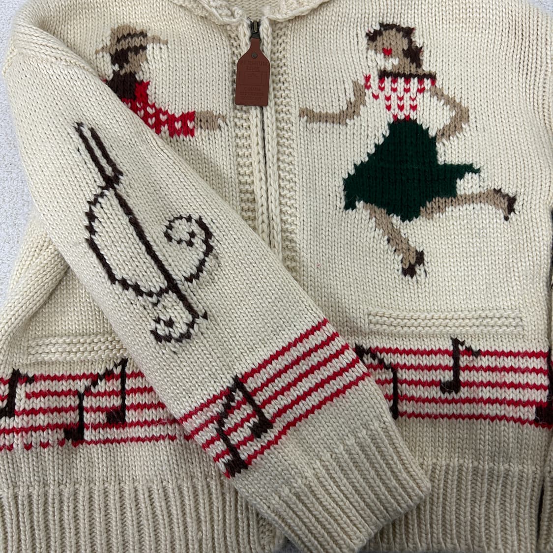 빈티지 헤비울 댄스 코위찬 가디건 상품이미지4