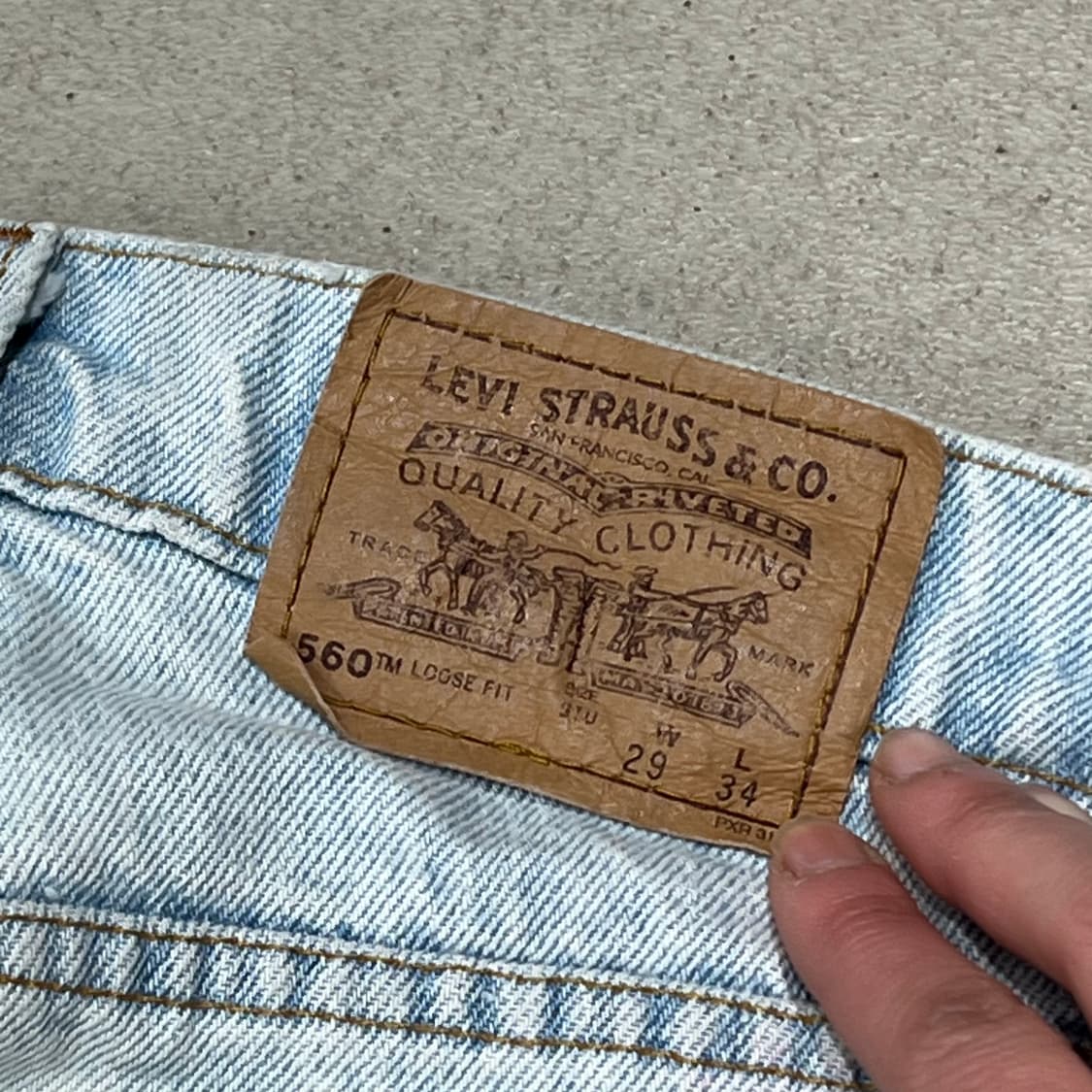 usa 리바이스 560 오렌지탭 데님팬츠 s10154 상품이미지7