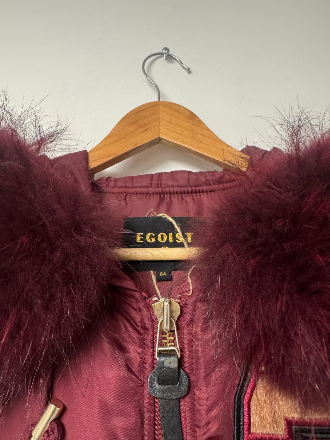 EGOIST 에고이스트 폭스 퍼 후드 MA-1 봄버 플라이트 자켓 M 상품이미지3