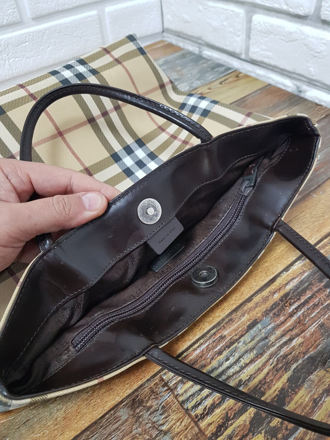 [정품] 버버리 노바체크 토트백 상품이미지8