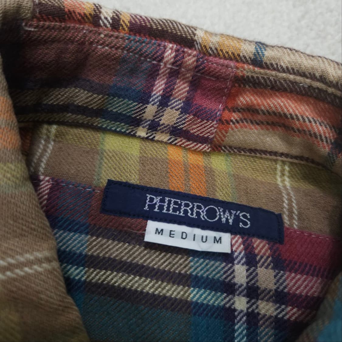 페로우즈 패치워크 셔츠 M 상품이미지5