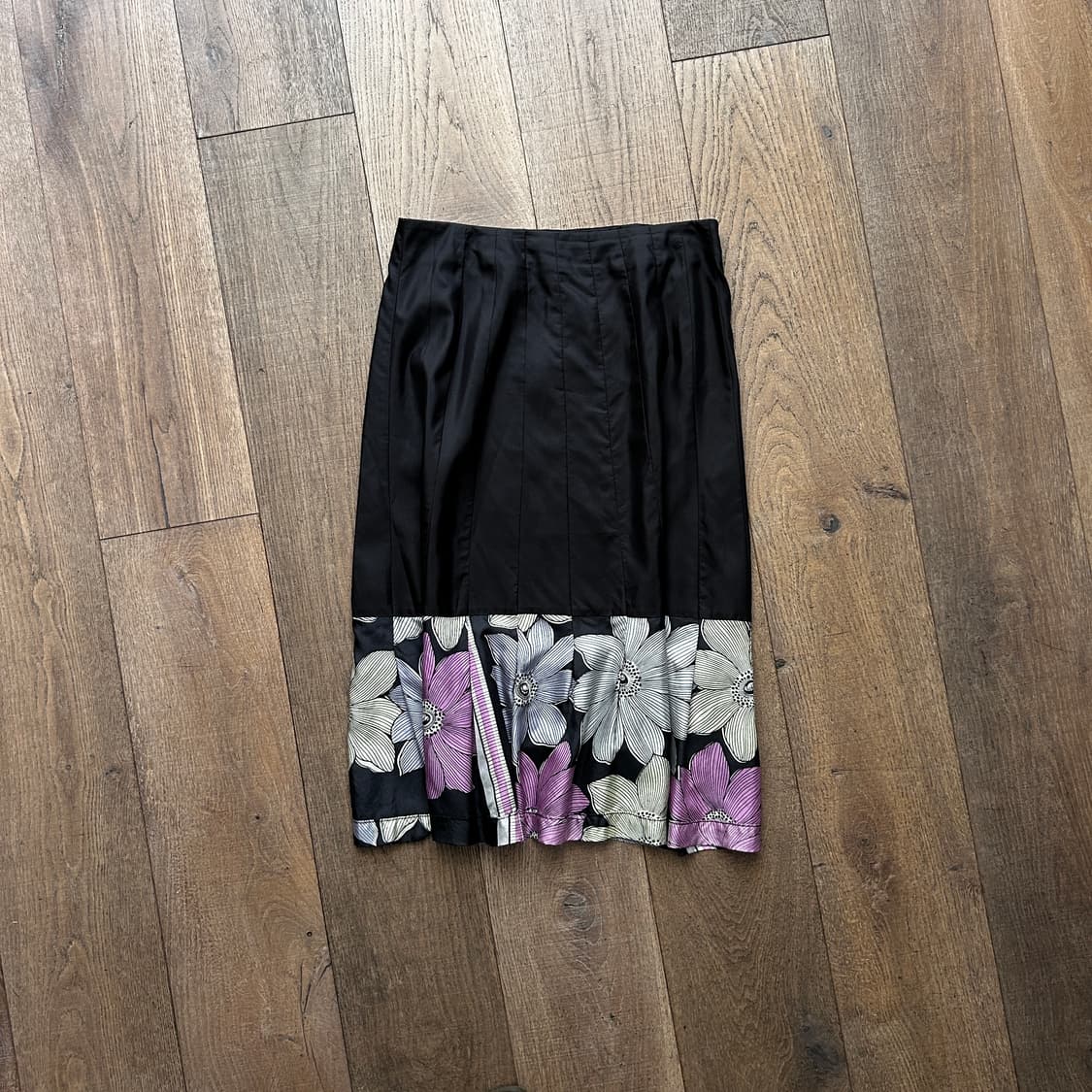 Cutting Line Floral Docking Skirt 상품이미지1