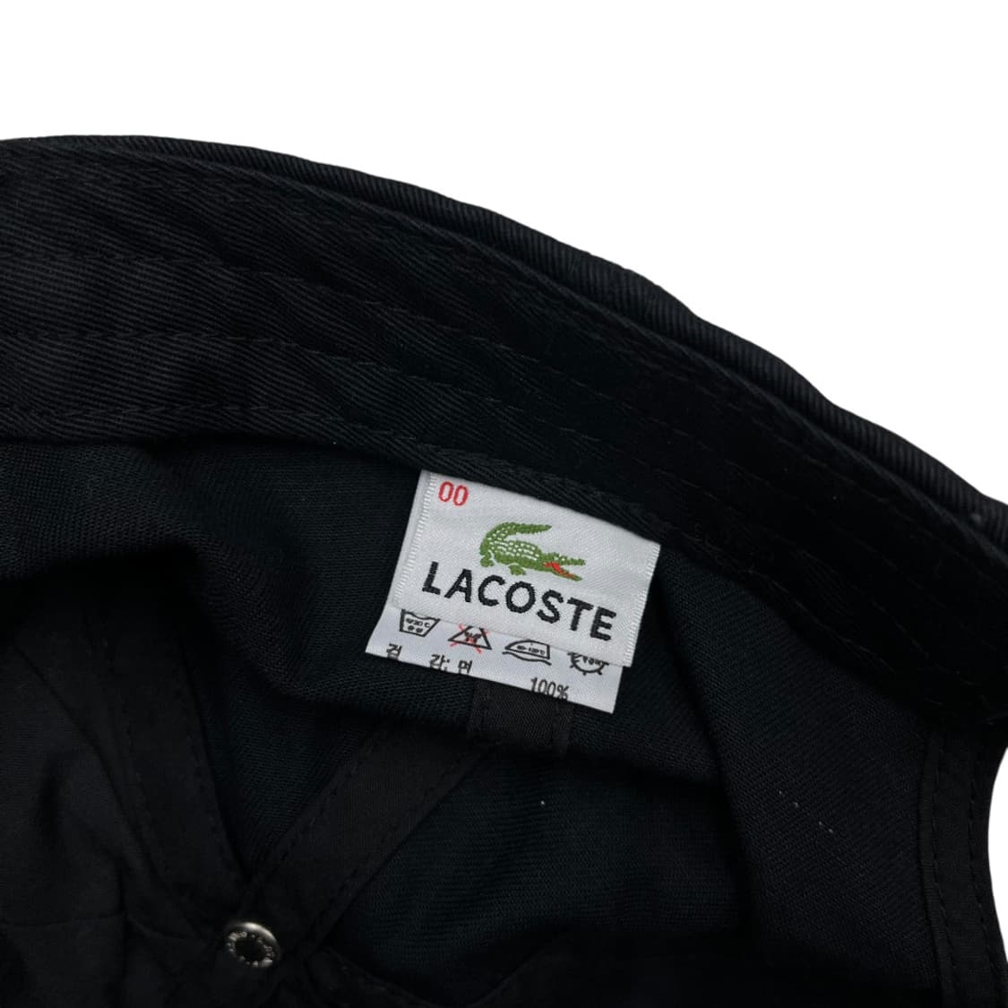 라코스테 블랙 단가라 볼캡 상품이미지8