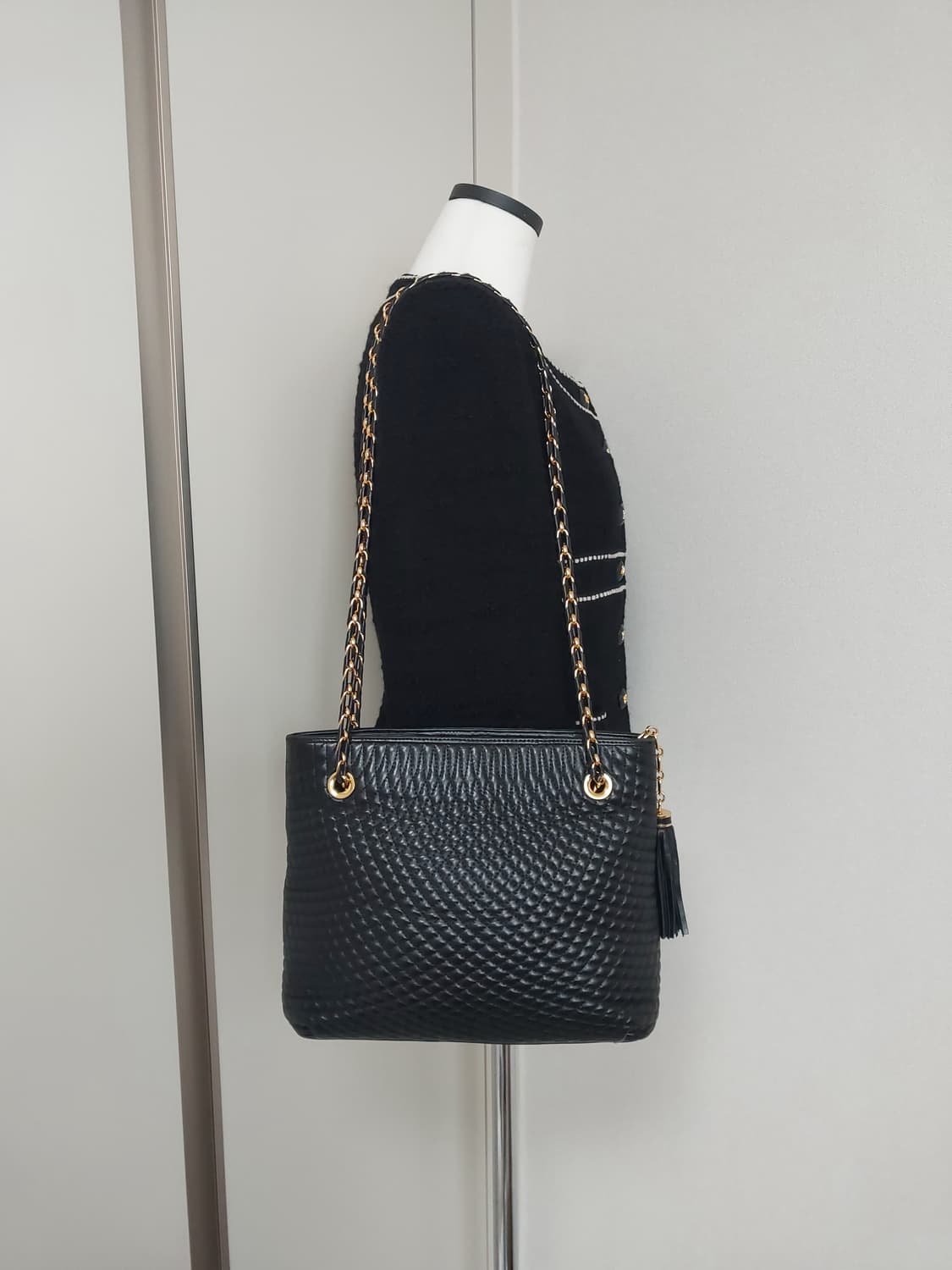 발리 빈티지 퀼팅 체인 숄더백 상품이미지5