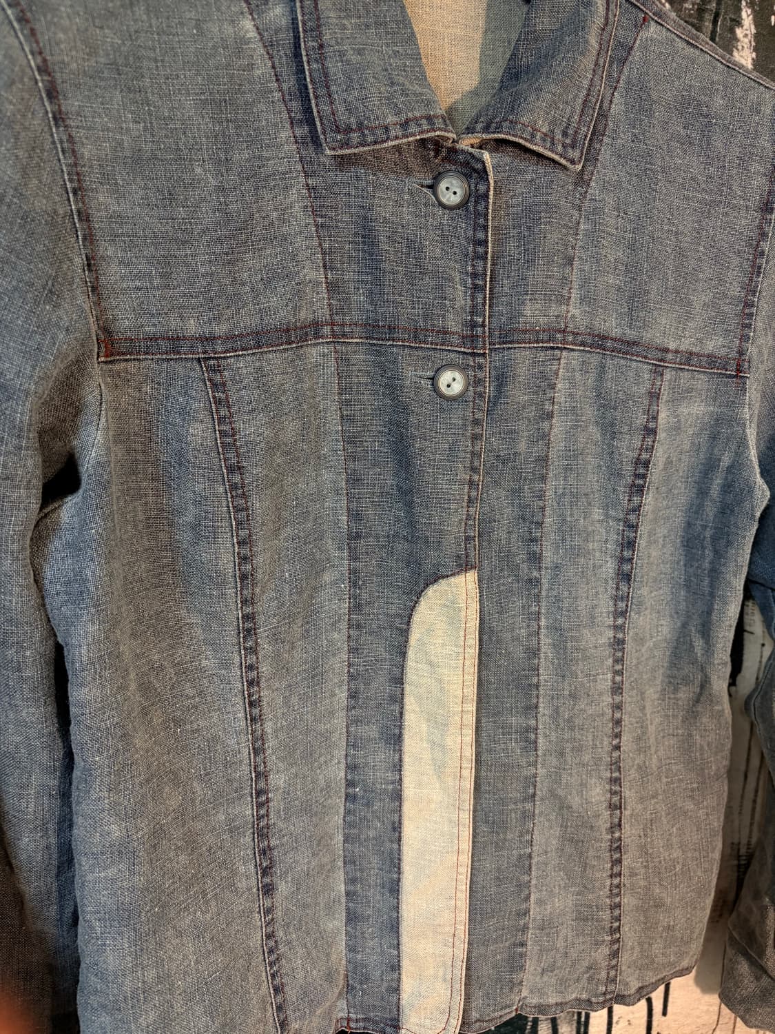 Linen  work jacket  상품이미지2