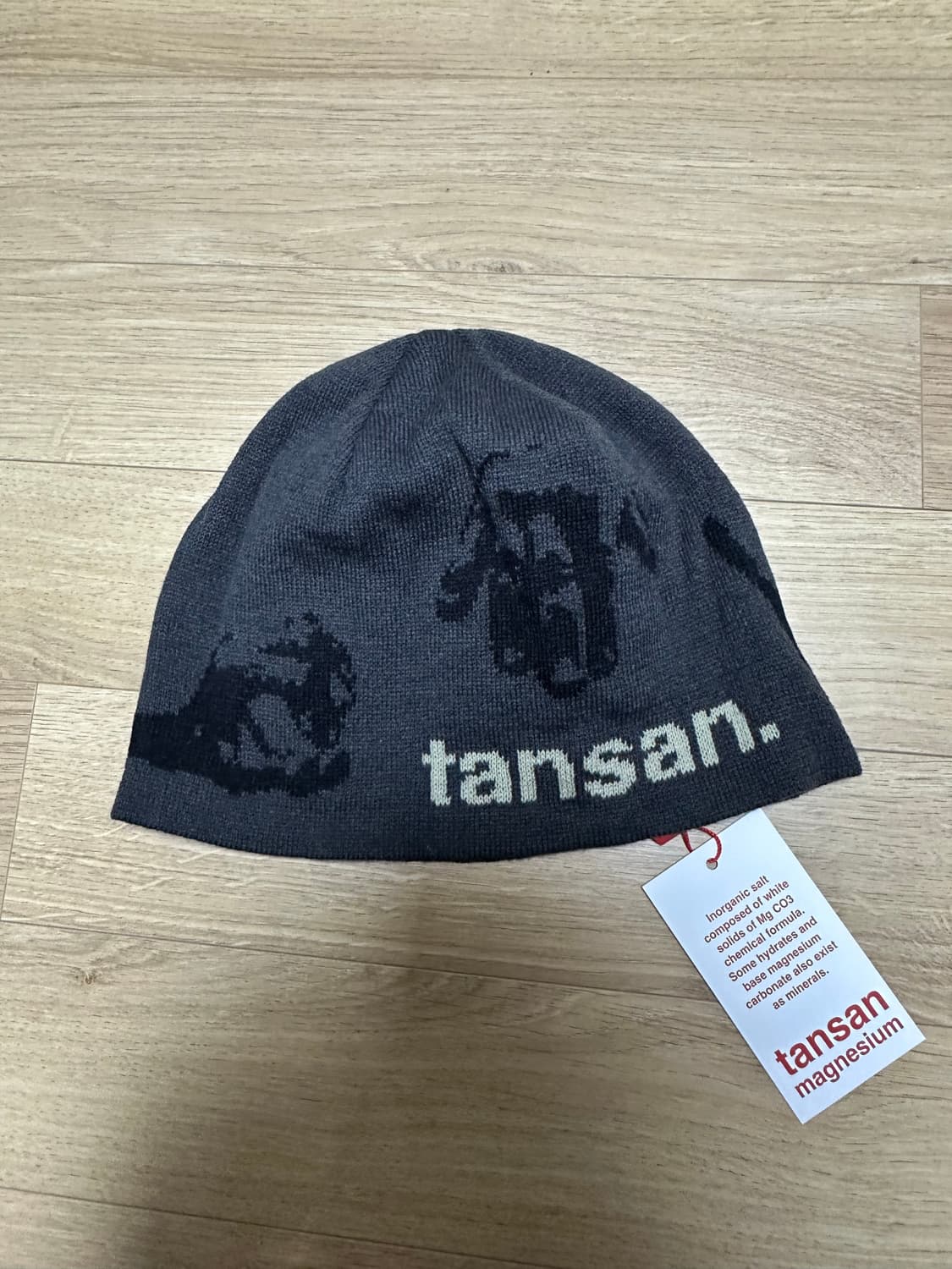 탄산마그네슘 자카드 핸드 비니 새상품 상품이미지3