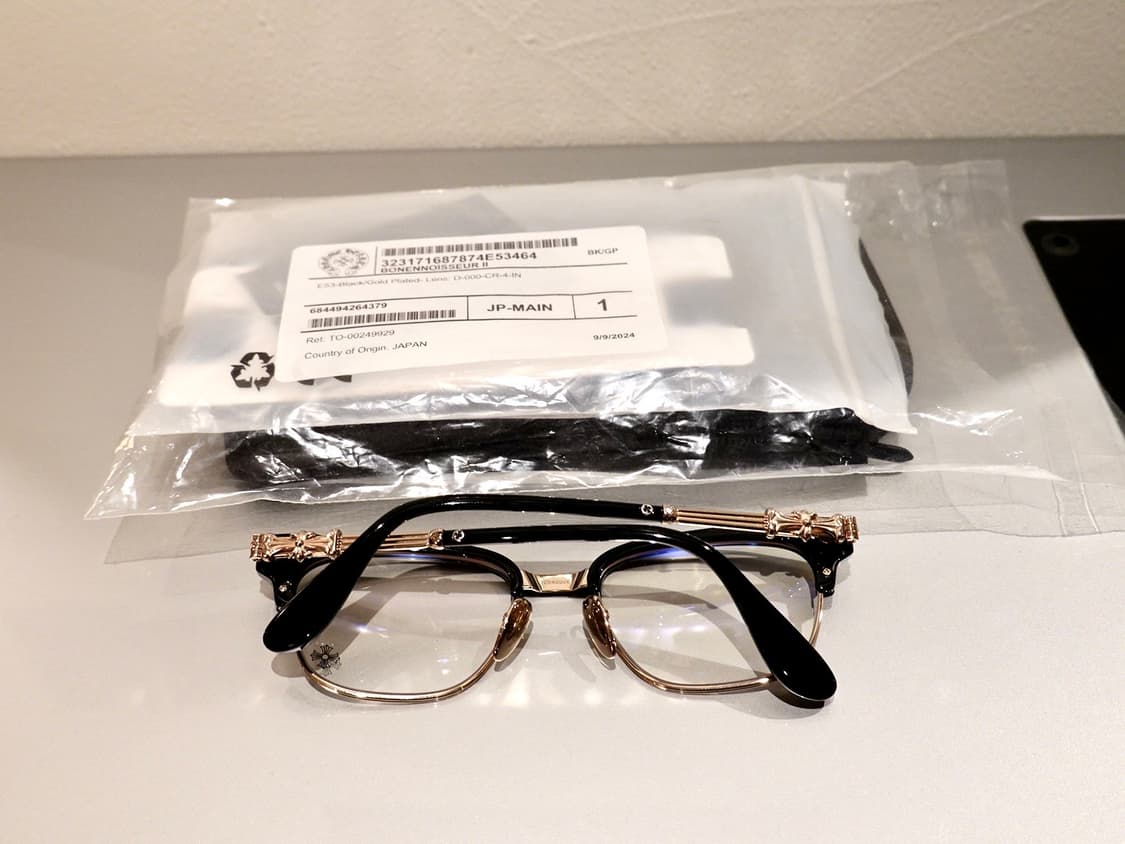 크롬하츠 보넨노이슈어2 블랙/골드 안경 상품이미지3