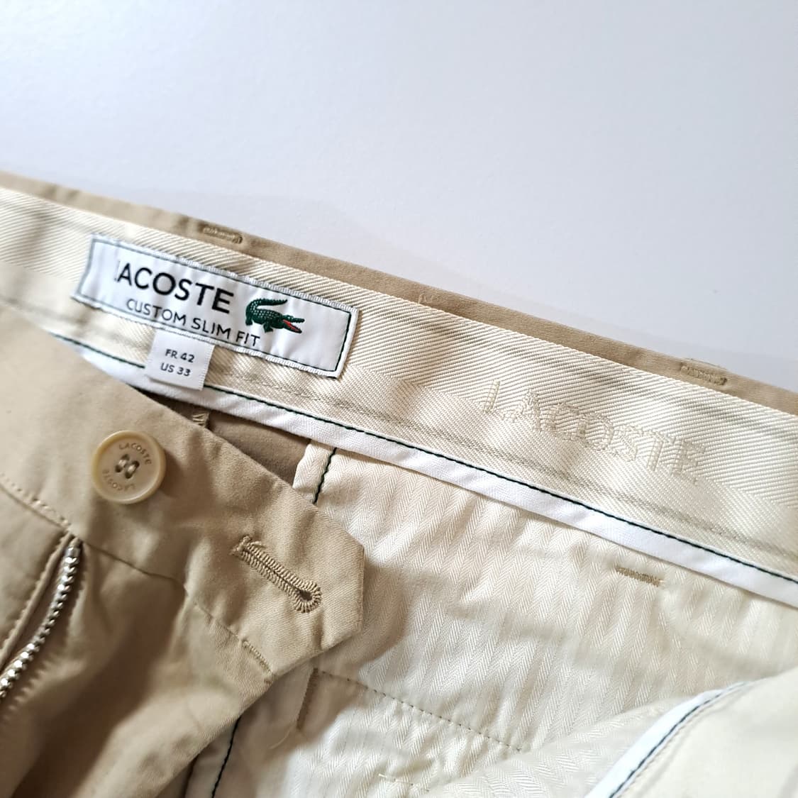 (택포) 라코스테 23ss 슬림핏 치노 팬츠 HH8947 32 B637 상품이미지6